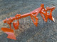 Viticulture plow with 2 heads, for 16-23HP Japanese compact tractors, Komondor SZE-2